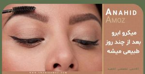 Micro eyebrows become natural after a few days