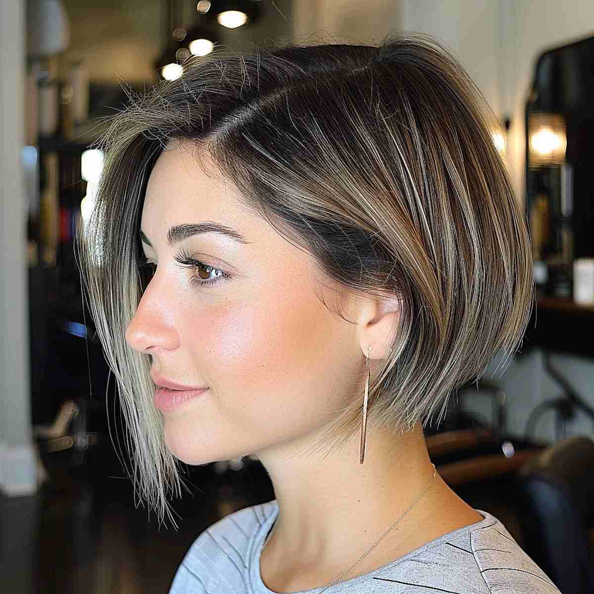 60 ایده کوتاه کردن مو باب 2024: بهترین مدل موهای باب 5 asymmetrical stacked bob haircut