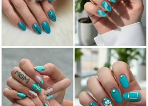 ۱۳ ایده برای ناخن فیروزه‌ای