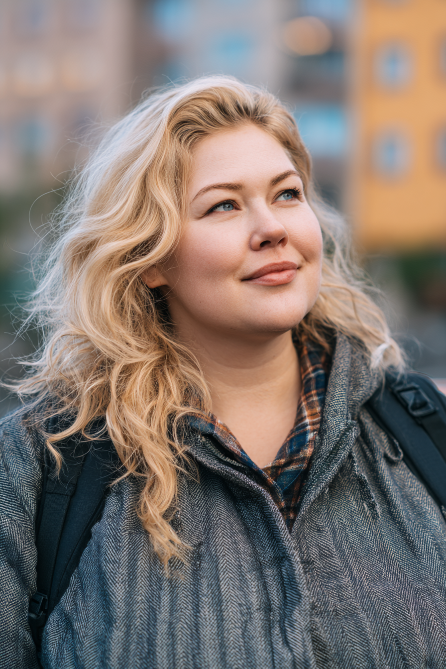 مدل موی موج دار بلوند