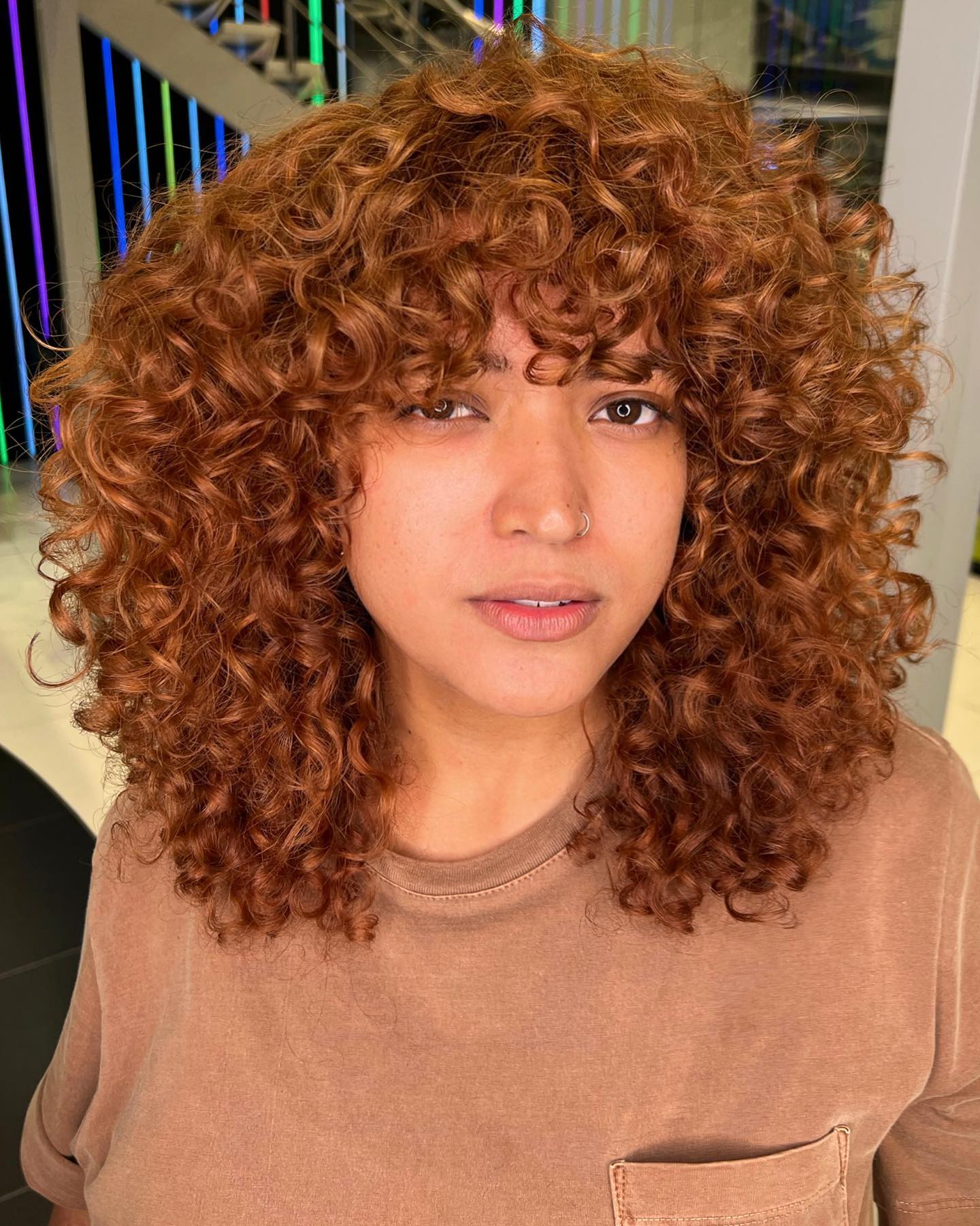 2. Shaggy Curly Hairstyle with Luscious Volume