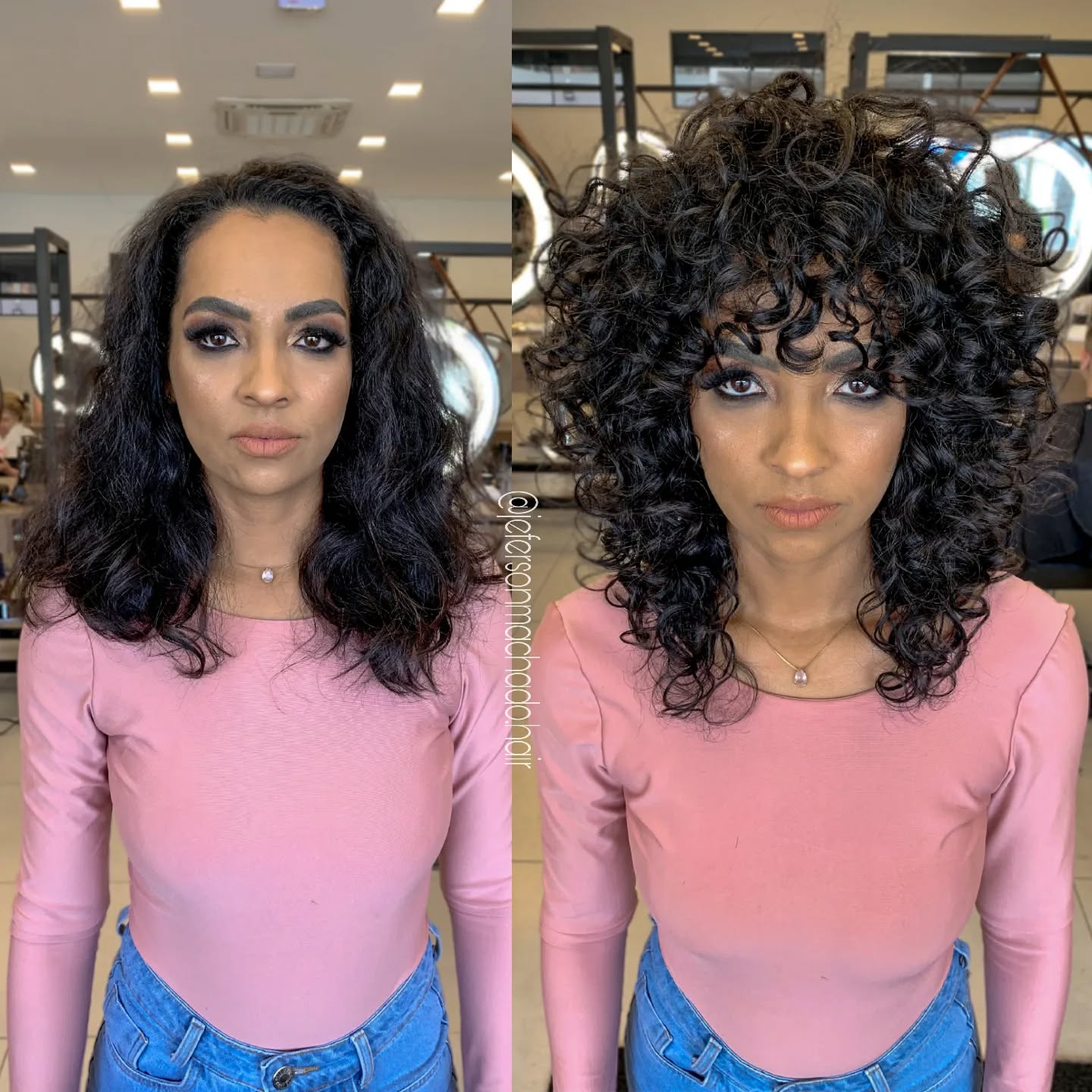 10. Shaggy Curly Hairstyle with Volume