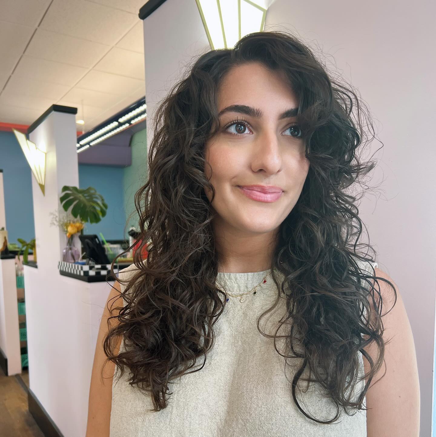 5. Shaggy Curly Layered Haircut