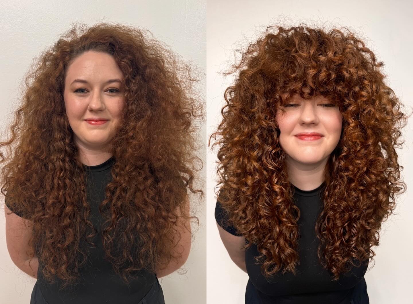 16. Shaggy Curly Haircut with Width and Volume